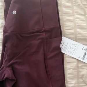 Athleta Maroon Leggings